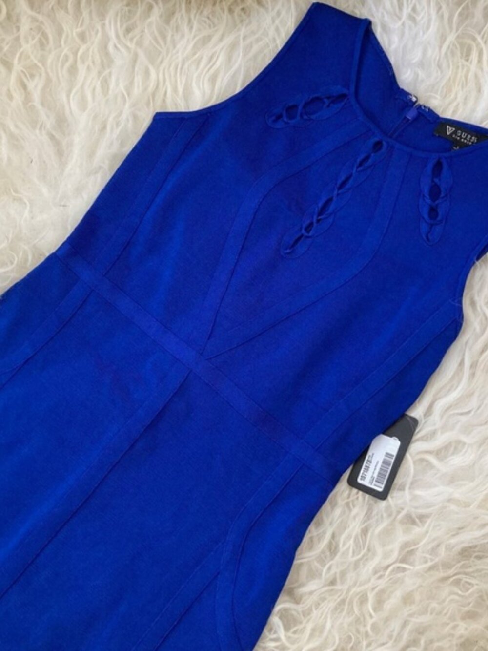 GUESS WOMENS BANDAGE COCKTAIL BODYCON DRESS 1004 - Picture 6 of 9